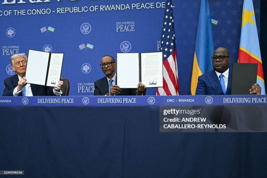 Amasezerano y'amahoro hagati y'u Rwanda na RDC yasinyiwe i Washington, yitezweho iki?